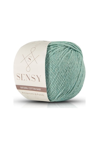 Premium Amigurumi Ipi Punch Panç Baby Soft Cotton 50 Gr Örgü Ip Mint