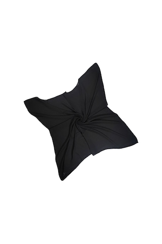 Mısırlı Eşarpları Tesettür Giyim Aerobin Jazz Kadın Eşarp 140x140 Cm - 140x140 Cm, Siyah