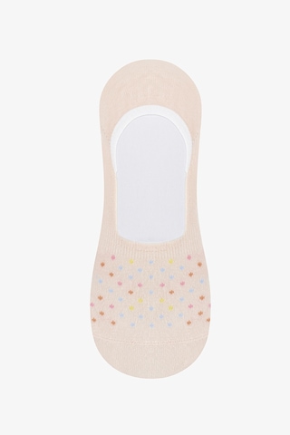 Penti Tiny Dotted 3lü Babet Çorabı Gri - Pembe