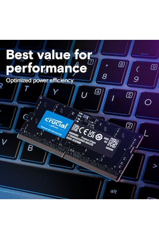 Crucial CT64G56C46S5 64 GB Ddr5 5600 MHz Sodımm CL 46 Notebook Ram Bellek