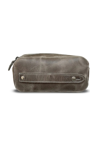 Mft Leather Design Hakiki Deri Erkek Çanta El Portföyü Raven 2501 Gri