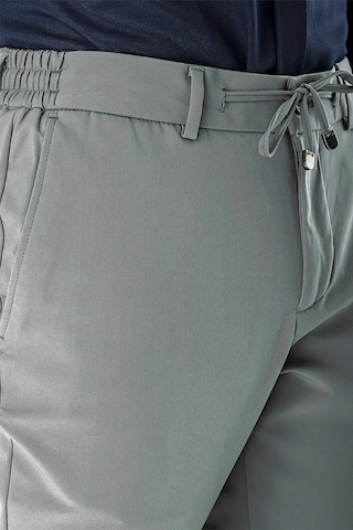 Yazı Slim Fit Likralı Erkek Jogger Pantolon-7329 Antrasit