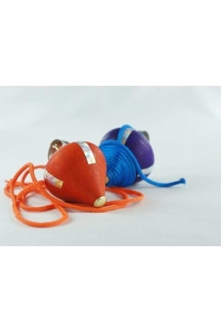 Nostaljik Ahşap Topaç Oyuncak 5'li Demet