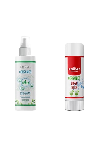 The Prouvee Organics Doğal ve Organik Sivrisinek Kovucu Sprey 100ml + S.O.S Stick Anlık Yatıştırıcı Stick 15 G The Prouvee Organics Doğal ve Organik Sivrisinek Kovucu Sprey 100ml + S.O.S Stick Anlık Yatıştırıcı Stick 15 G