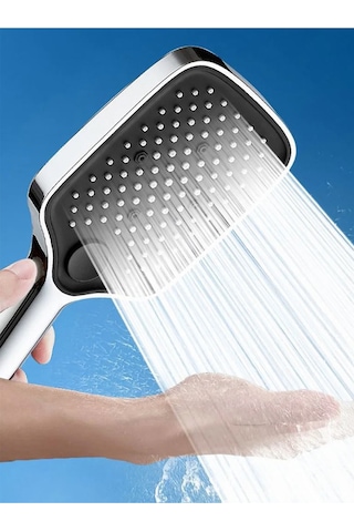 Okyanus Geniş Çoklu Nozzlu Banyo Duş Başlığı Su Tasarruflu Başlık Siyah