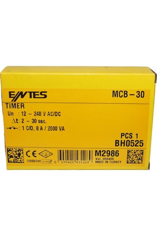 Entes Mcb-30 Zaman Rölesi (M4114)