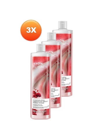 Avon Senses Hindistan Cevisi Sütü Ve Böğürtlen Kokulu Duş Kremi 3 x 500 ML
