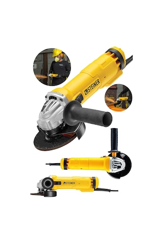 Alman 4200 W Metal Şanzuman Bakır Sargılı Avuç Içi Taşlama Demir Metal Kesme Makinesi Spiral 125 Mm