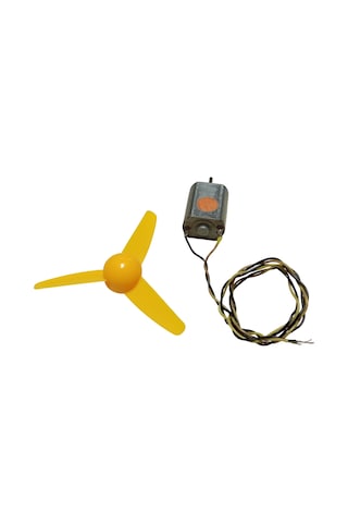 30cm Kablo Lehimli Dc 3-9v Pervaneli Fan Motoru Hobi Proje Elektrik Deney Kablolu Motor Pervane Seti