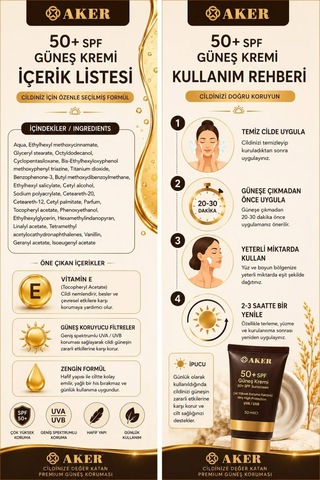 50+ Spf Güneş Kremi 50 Ml