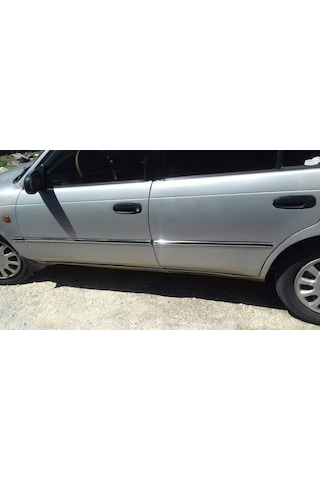 Toyota Corolla Uyumlu 1992-1998 Krom Yan Kapı Çıtası Pas.çelik 6 Parça