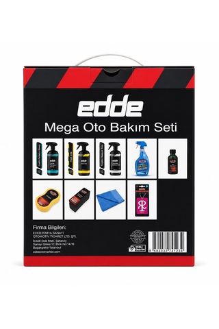 Edde 9'lu Araba Araç Oto Mega Oto Bakım Seti 9 Parça Ürün