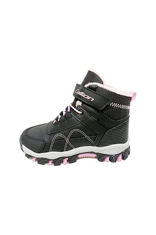 Callion 06p Deri Kız Çocuk Sneakers Bot Siyah Pembe Siyah