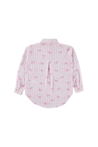 Civil Girls Fiyonk Baskılı 10-13 Yaş Gömlek - Pembe