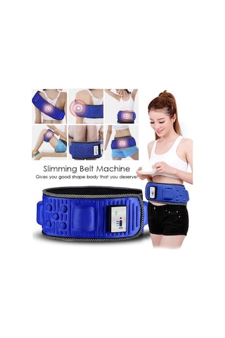 Super Slim 5 Motorlu Titreşimli Masaj Kemeri Göbek Eritme Aleti Tdrtr Siyah