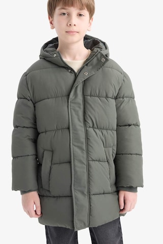 Defacto Su İtici Kapüşonlu Fermuarlı Haki Erkek Çocuk Parka C8782a8/kh493 Haki