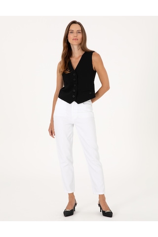 Pierre Cardin Kadın Beyaz Pantolon Jean 50313234-vr013 Beyaz