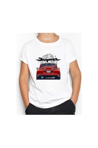 Zepplin Giyim Toyota Supra 2jz Beyaz Çocuk Tişört Beyaz