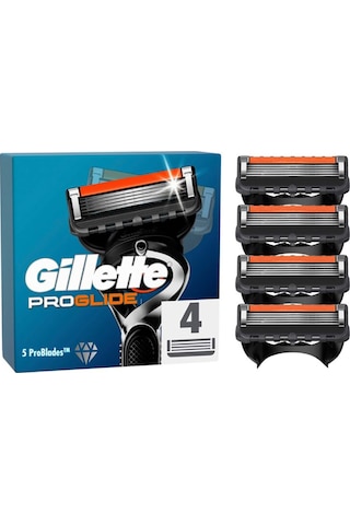Gillette Fusion Prog'lide Yedek Tıraş Bıçağı 4 Adet Gillette Fusion Prog'lide Yedek Tıraş Bıçağı 4 Adet