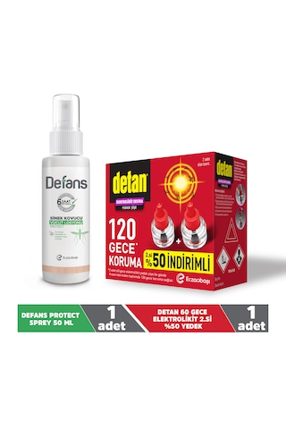 Detan & Defans Gece Koruma Seti Defans Losyon 50 ML + Detan 60 Gece