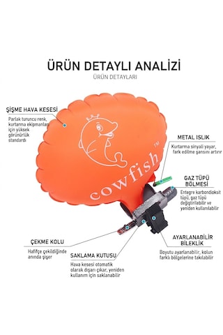 Boğulma Önleyici Can Kurtarma Bilekliği Su Sporları İçin Güvenlik Ekipmanı Turuncu Standart