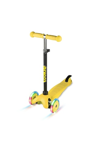 Sarı 3 Tekerlekli Led Işıklı Scooter