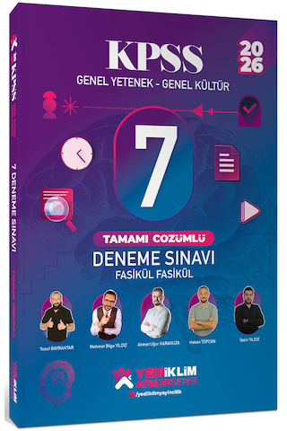 Yediiklim 2026 Kpss Atölye Serisi Gy-gk Fasikül Fasikül 7 Deneme Sınavı Tamamı Çözümlü Yediiklim 2026 Kpss Atölye Serisi Gy-gk Fasikül Fasikül 7 Deneme Sınavı Tamamı Çözümlü