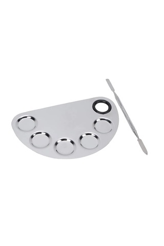Mecno Beauty MB-PLT-001 Paslanmaz Çelik Fondöten Karıştırma Paleti