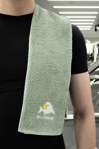 Sporcu Antrenman Havlusu Gym Fitness Plates Boks Tenis Spor Havlu Yeşil