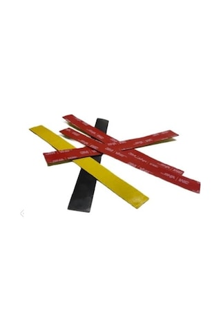 Hdg 3m Vhb 10 Adet Çift Taraflı Montaj Ve Yapıştırma Bant Siyah 1,5 Cm Genişlik - 14 Cm Uzunluk