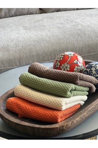 Plumehome 4 Lü Renkli El Havlusu Seti 30x50 Cm %100 Pamuk, Çeyizlik, Misafir, Mutfak, Hediyelik Diğer