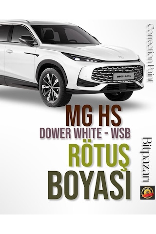 Mg Hs - Dover White - Beyaz Otomobil Çizik Taş İzi Rötüş Boyası 20ml