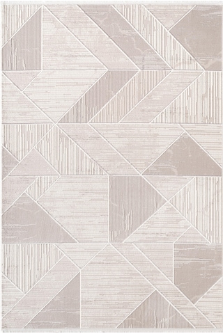 Armada Ad003g Gri Halı Modern Geometrik Detaylı Akrilik Tozu Az Salon Halısı Yatak Odası Karidor