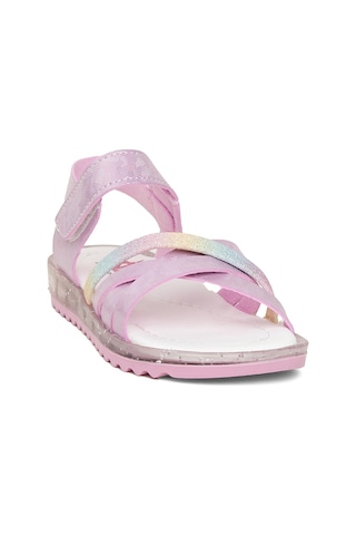 Minican Şa P K 011 Patik Kız Çocuk Düz Sandalet Pembe Pembe