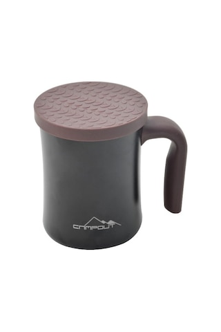 NURGAZ Campout Çift Katmanlı Termos Kupa Siyah (NG 174-SY)