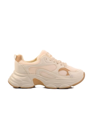 Ayakmod 164 G Bej-taba Tekstil Kadın Sneaker Bej -Taba