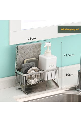 Springsun Çelik Paslanmaz Mutfak Süngerler Ve Bezi Kurutma Rakusu: Su Akışı Özelliğiyle Lavabo Kenarı Saklama Gereci Diğer