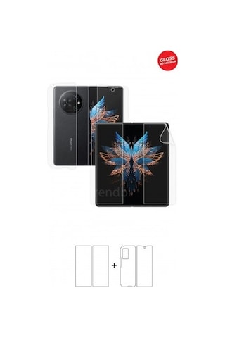 Tecno Phantom V Fold Ön Arka Ve Yan 360 Derece Tam Kaplama Tpu Film