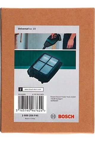 Accessories 2609256f45 Ön Filtre Bosch Universalvac 18 Akülü Elektrikli Süpürge İçin, Kartonda Genel