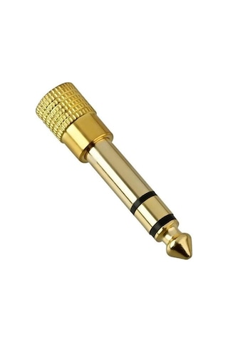 6.3 mm Erkek To 3.5 mm Dişi Çevirici Dönüştürücü Jak Adaptör