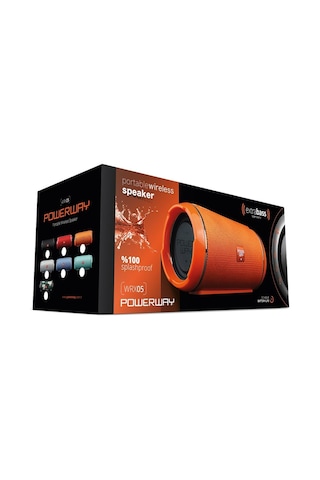 Powerway Wrx05 Sd Kart Aux Usb Kablosuz Fm Radyo Bluetooh Speaker Gumus