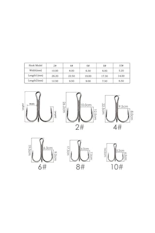 Valkyrie 50 Adet Karbon Çelik 3lü Çapa Kanca Olta İğne Seti - Kutulu - Heavy Duty Krom