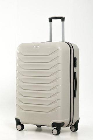 Yefa Pp Polipropilen Kırılmaz Kabin & Orta & Büyük Boy 3'lü Valiz Seti Kemik