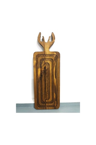 Geyikli Kesme Tahtası 40x13cm Ahşap