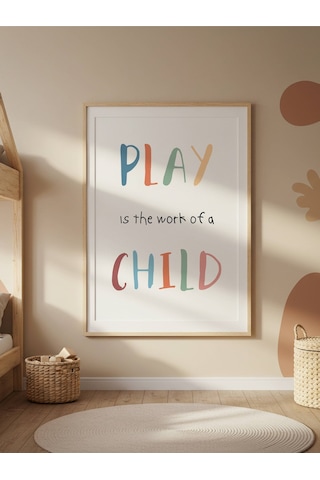 Play Child Dijital Baskı Poster V1 Çerçevesiz