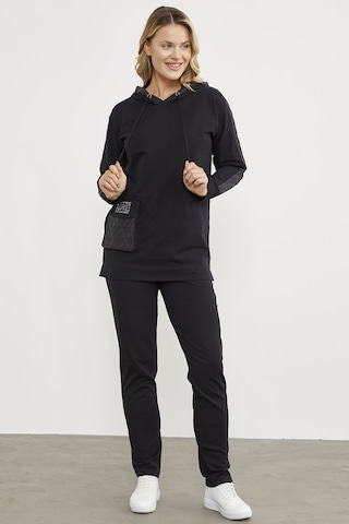 Rahat Kalıp Büyük Cepli Eşofman Takım - Siyah 001