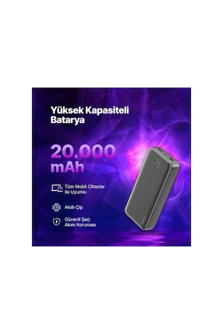 Ttec Recharger 20.000mah Taşınabilir Şarj Aleti/powerbank 2bb267s Siyah