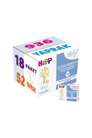 Hipp Baby Sanft Islakhavluultra Sensitive Yenidğan 18li 936yprak 18'li Set