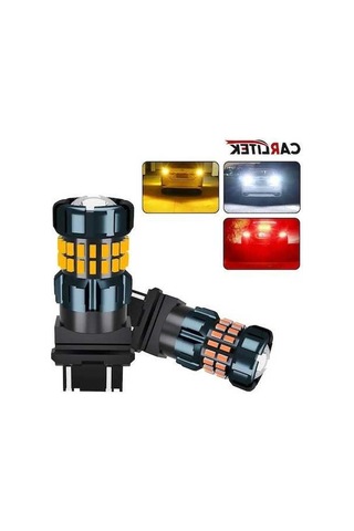 Flybuy 2 Adet 7440 W21w Led Ampul, 7443 W21/5w T20 Canbus, Amber Sarı Led Farlar 12