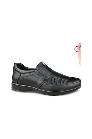 Ceyo 9925-35 Erkek Comfort Ayakkabı - Siyah Siyah